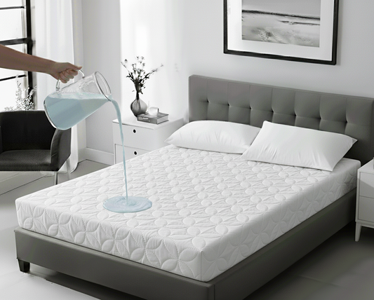 White Quilted Waterproof Mattress Protector Cover - King Size