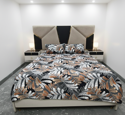 Urban Canopy – Charcoal & Bronze Bedsheet Set