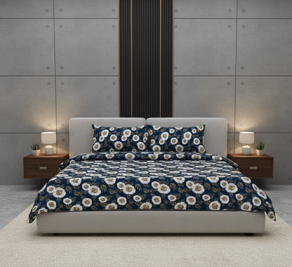 Indigo Dye - Blue Bedsheet Set