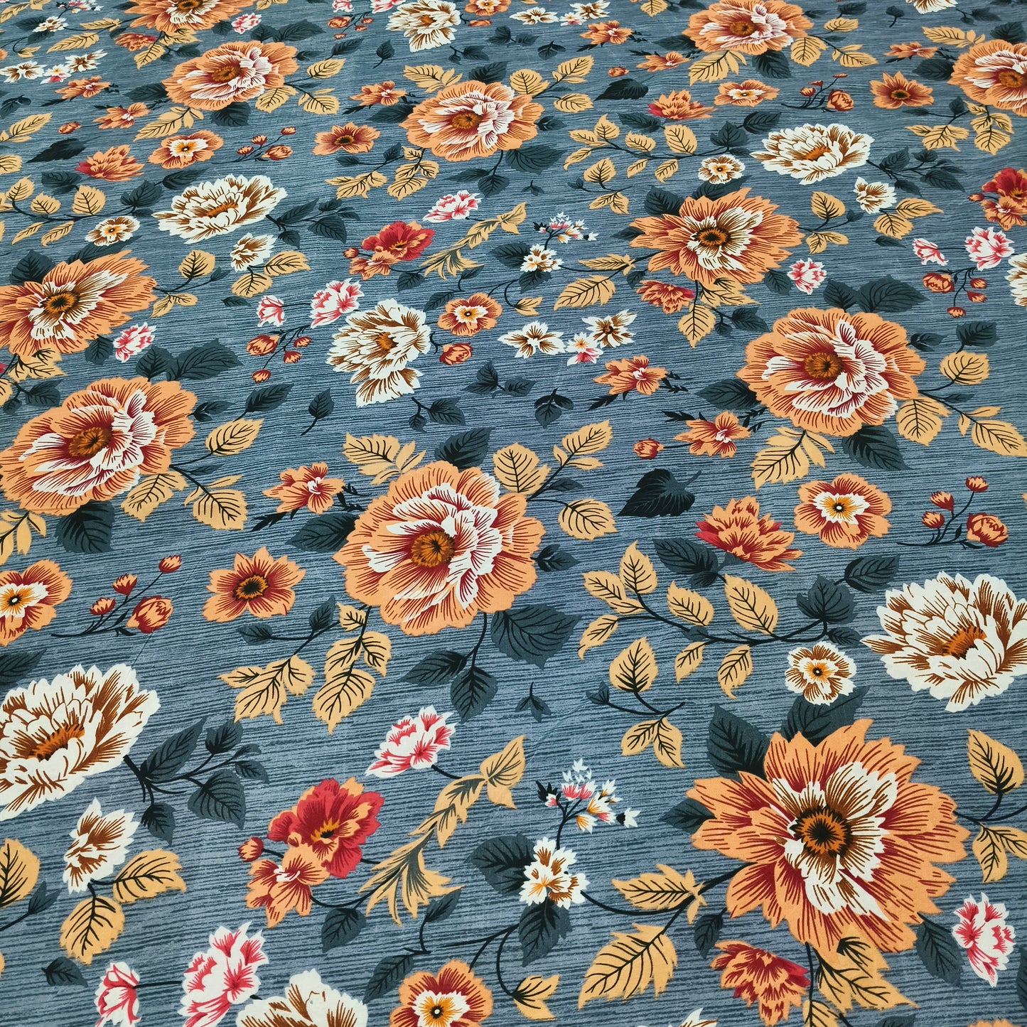 Autumn Bloom – Grey Fitted Bedsheet Set