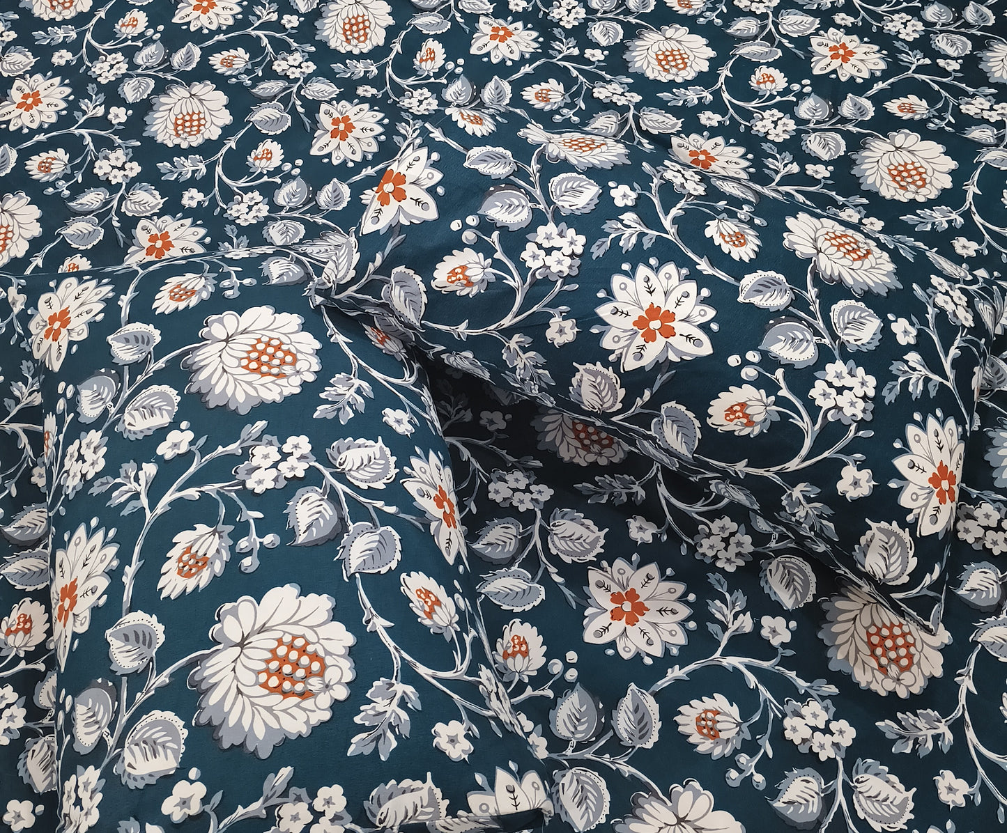 Floral Charm – Zinc Bedsheet Set