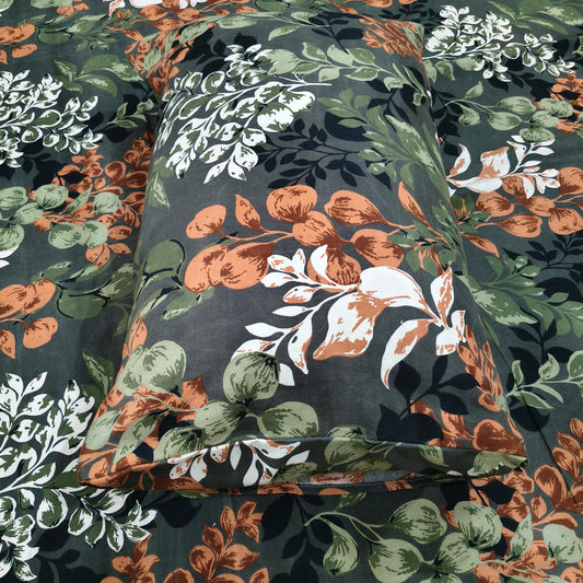 Autumn Botanica – Dark Floral Bedsheet Set