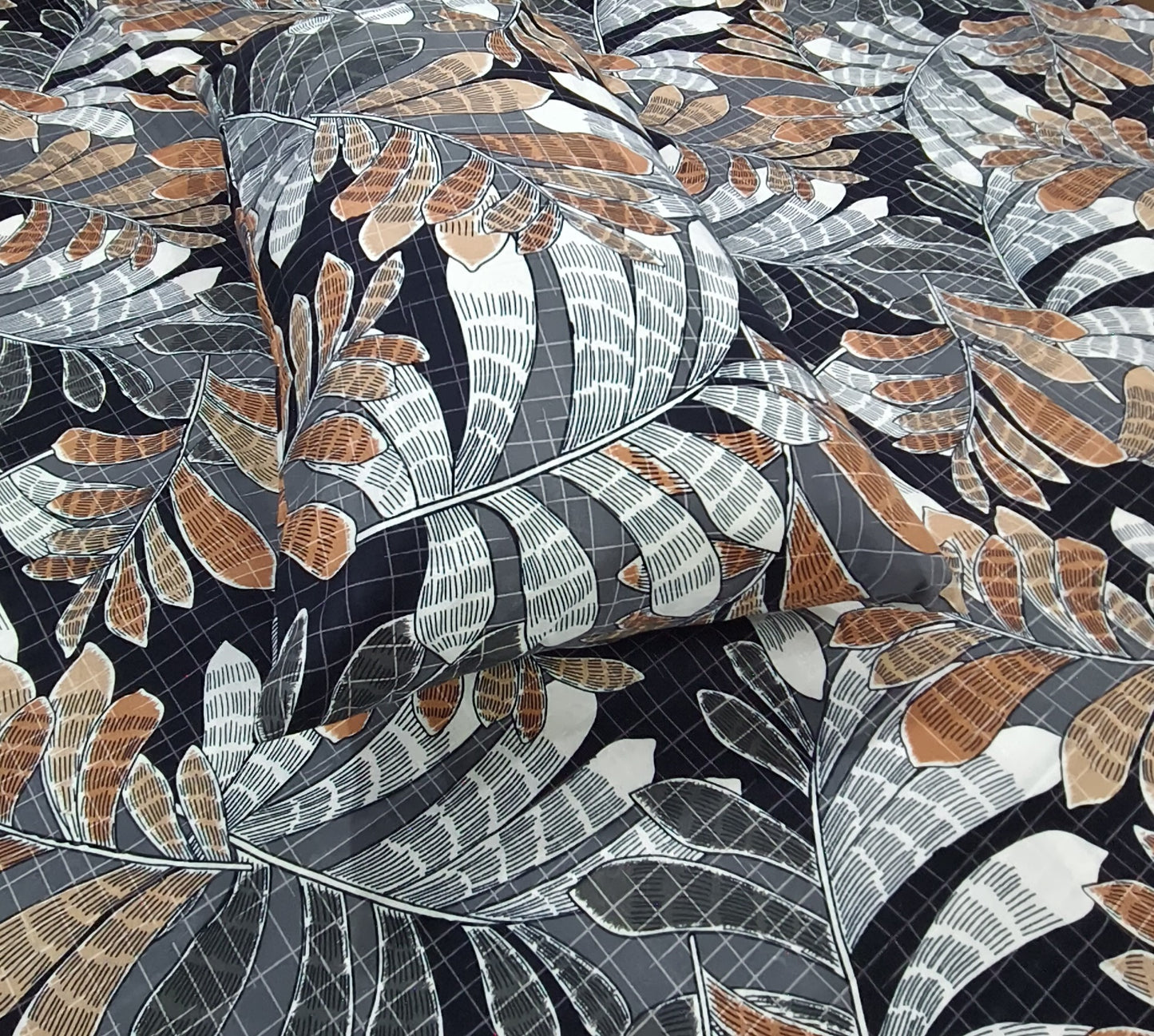 Urban Canopy – Charcoal & Bronze Bedsheet Set