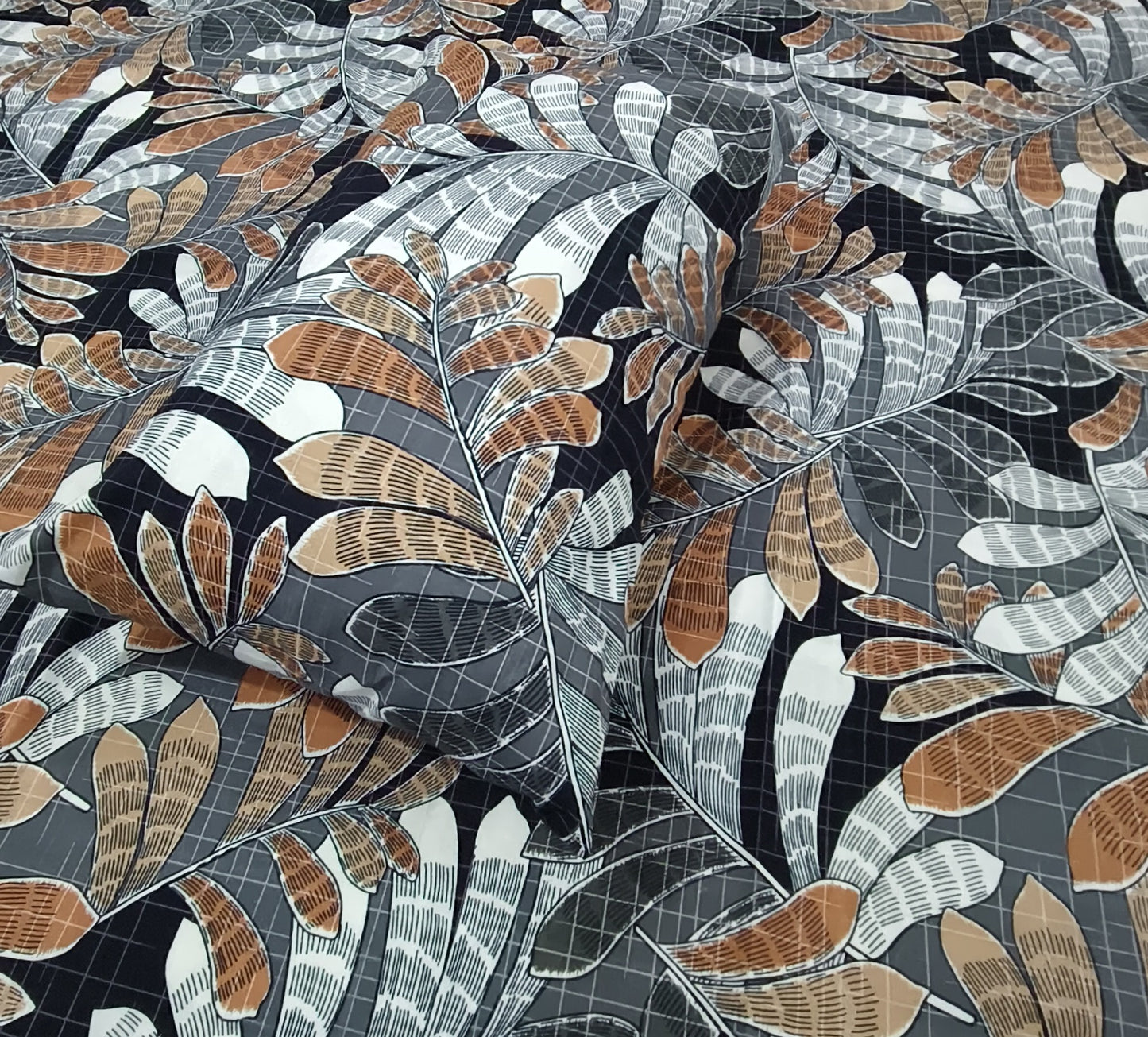 Urban Canopy – Charcoal & Bronze Bedsheet Set